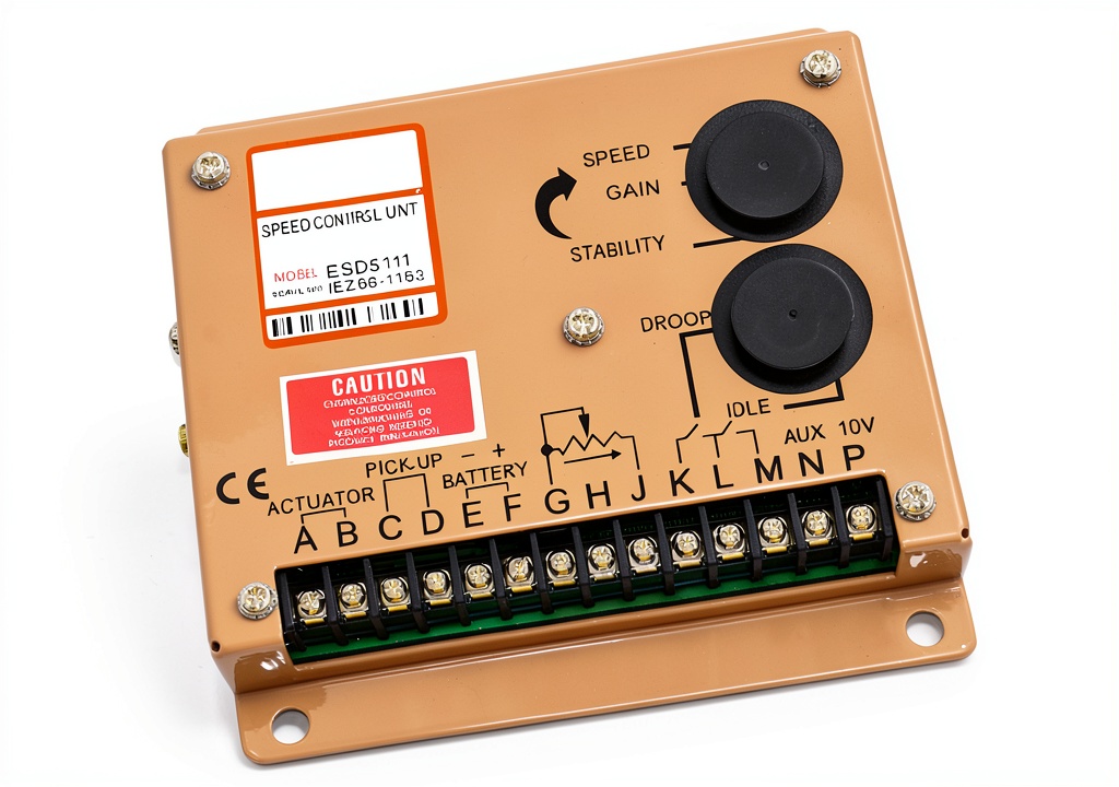 Installing the marddpair ESD5111 speed governor on a diesel engine