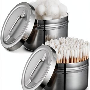 Stainless Steel Ointment Jars Yungyan 2-Pc Set 7 oz Strap Handle-0