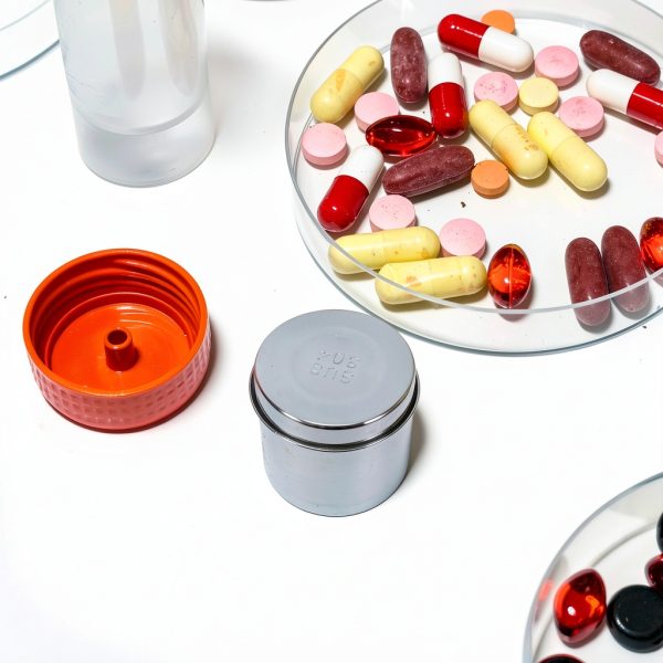 Stainless Steel Iodine Jar 2pcs 500ml Silver by Healifty Medical-1