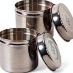 Stainless Steel Iodine Jar 2pcs 500ml Silver by Healifty Medical-0