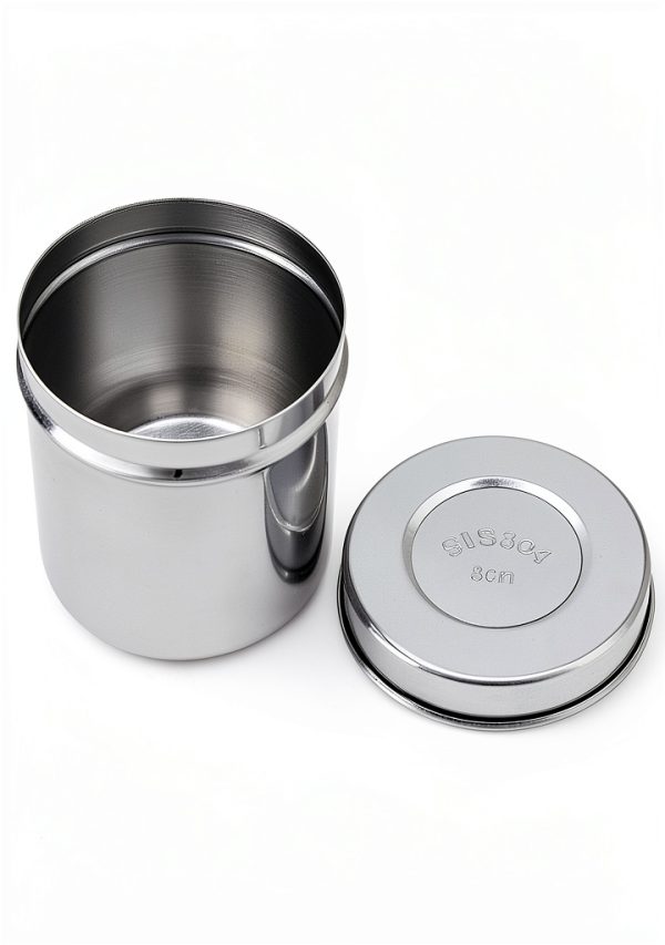 Stainless Steel Ointment Jar by QWORK - 4 Pack 10oz Storage Containers-3