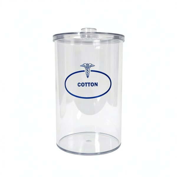 BV Medical Clear Sundry Jars Set of 5 – Labeled Acrylic Storage-3