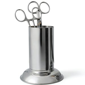 4"X2" Forceps Jar Surgi Instruments Holloware Stainless Steel-0