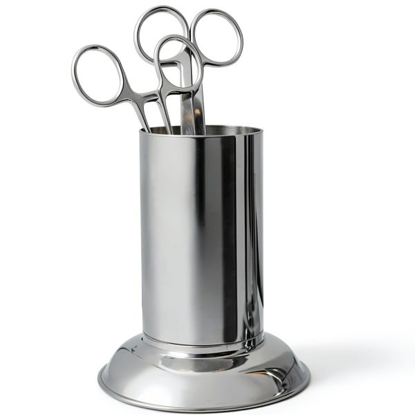 4"X2" Forceps Jar Surgi Instruments Holloware Stainless Steel-0