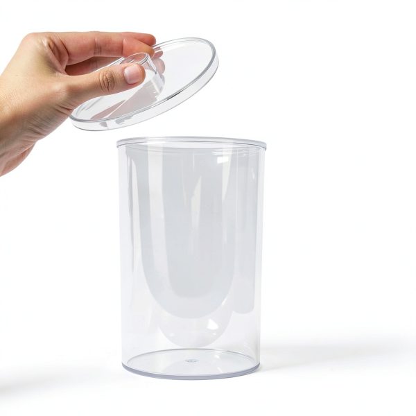 BV Medical Clear Sundry Jars Set of 5 – Labeled Acrylic Storage-2