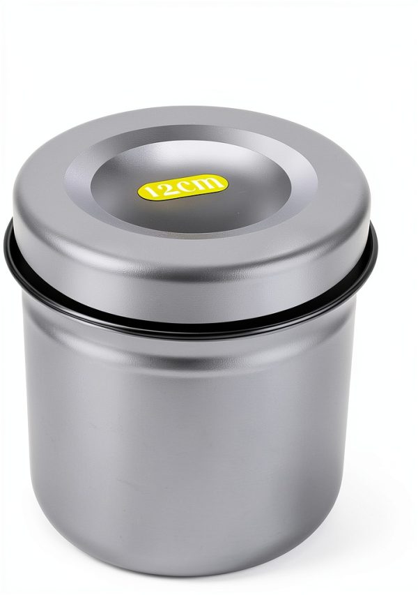 Stainless Steel Disinfection Container Betued Ointment Jar 12cm Lid-2