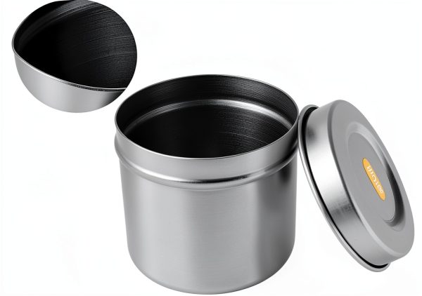 Stainless Steel Disinfection Container Betued Ointment Jar 12cm Lid-5