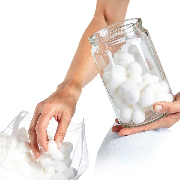 McKesson Sundry Glass Jar with Steel Lid - 4.25 x 7 Clear, 6 Pack-8
