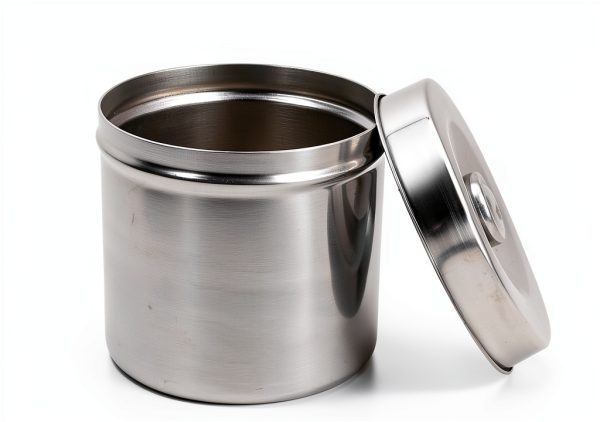 Stainless Steel Jar TMISHION 12cm Medical Sundry Jar with Airtight Lid-4