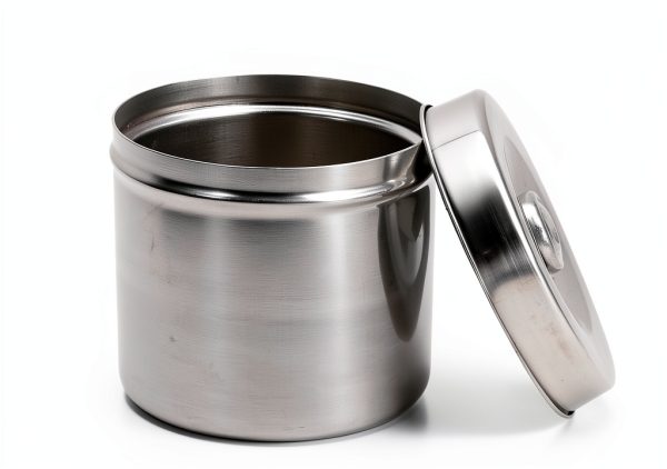 Stainless Steel Jar TMISHION 12cm Medical Sundry Jar with Airtight Lid-2