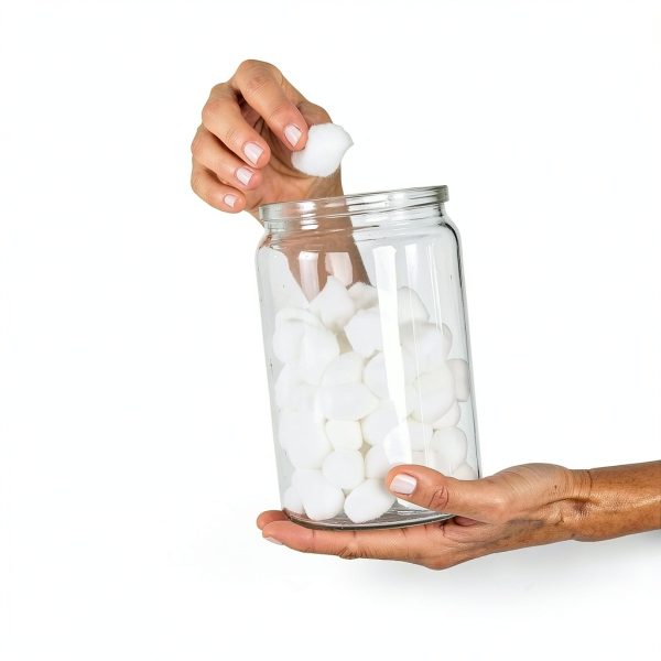 McKesson Sundry Glass Jar with Steel Lid - 4.25 x 7 Clear, 6 Pack-7