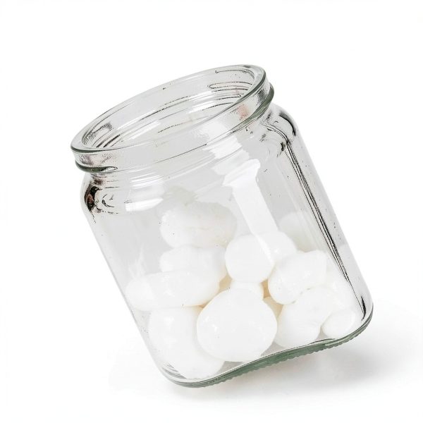 McKesson Sundry Glass Jar with Steel Lid - 4.25 x 7 Clear, 6 Pack-1