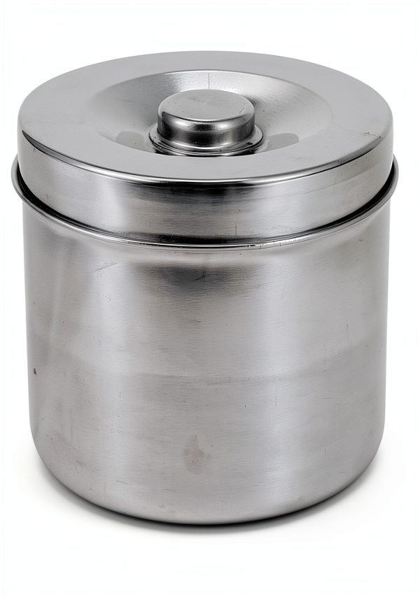 Stainless Steel Jar TMISHION 12cm Medical Sundry Jar with Airtight Lid-8