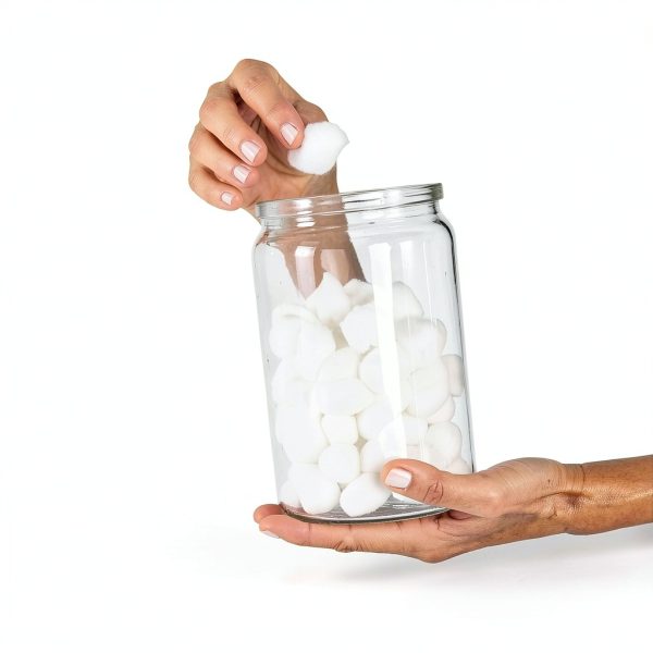 McKesson Sundry Glass Jar with Stainless Steel Lid 4.25 x 7 Unlabeled-7