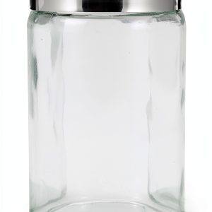 McKesson Sundry Glass Jar with Steel Lid - 4.25 x 7 Clear, 6 Pack-0