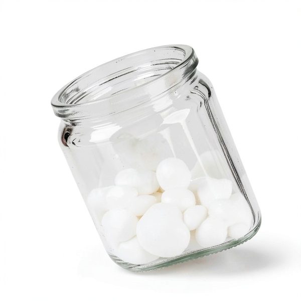 McKesson Sundry Glass Jar with Stainless Steel Lid 4.25 x 7 Unlabeled-1