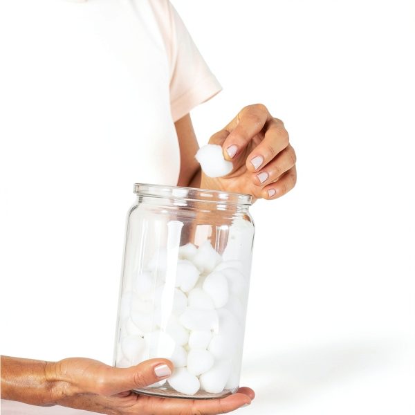 McKesson Sundry Glass Jar with Steel Lid - 4.25 x 7 Clear, 6 Pack-4