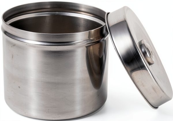 Stainless Steel Jar TMISHION 12cm Medical Sundry Jar with Airtight Lid-5